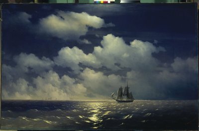De brik Mercury na het verslaan van twee Turkse schepen van het Russische squadron door Ivan Konstantinovich Aivazovsky