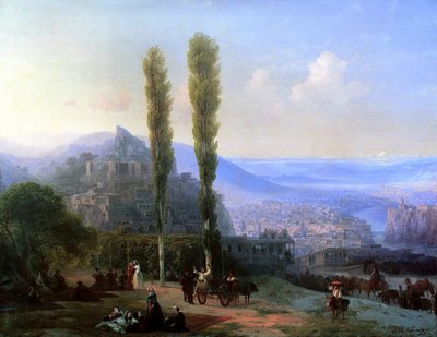 Uitzicht op Tiflis door Ivan Konstantinovich Aivazovsky