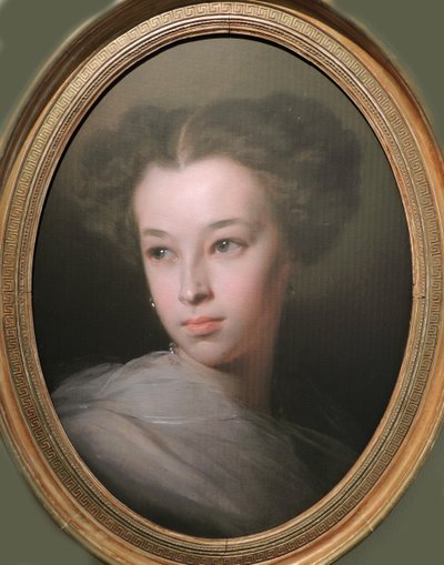 Portret van Natalia Alexandrovna Pushkina, Gravin van Merenberg 1836-1913, Dochter van dichter, 1849 door Ivan Kosmich Makarov
