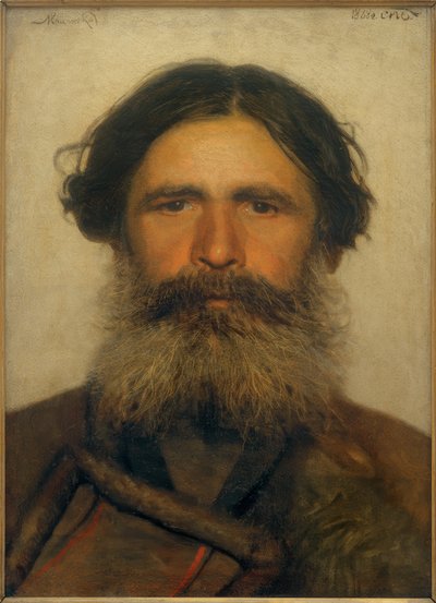 Portret van een boer door Ivan Nikolaevich Kramskoy