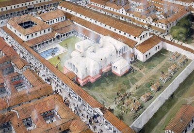 Baden, Wroxeter Romeinse stad, Shropshire door Ivan Lapper