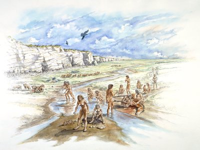 Boxgrove Quarry, Prehistorisch, ca. 1990-2010 door Ivan Lapper