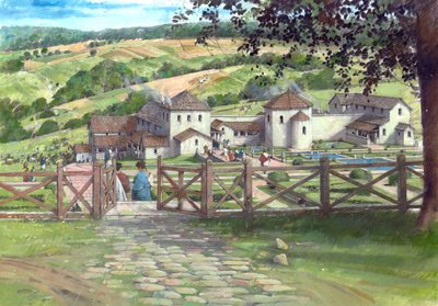 Grote Witcombe Romeinse Villa door Ivan Lapper
