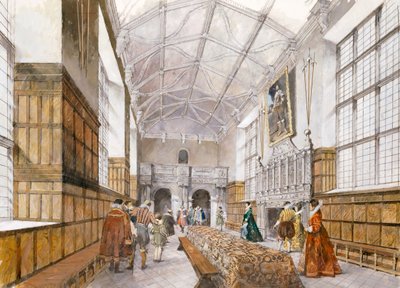 Kirby Hall, begin 17e eeuw door Ivan Lapper