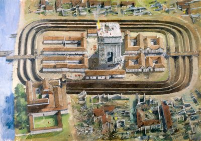 Richborough Romeins fort, 2e eeuw, 1990-2010 door Ivan Lapper