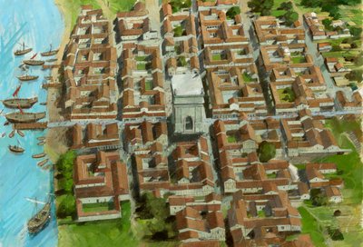 Richborough Romeins fort, Kent, 3e eeuw door Ivan Lapper