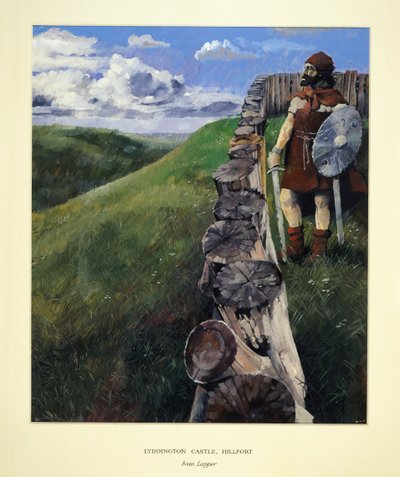 Soldaat bij Lyddington Castle Hillfort, Leicestershire, 1994 door Ivan Lapper