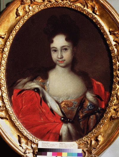 Portret van grootvorstin Anna Petrovna van Rusland (1708-1728) door Ivan Nikitich Nikitin