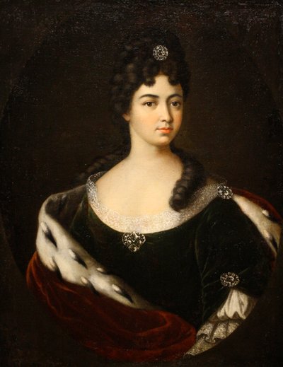 Portret van gravin Smaragda Maria Cantemir, eind 1710s-begin 1720s door Ivan Nikitich Nikitin