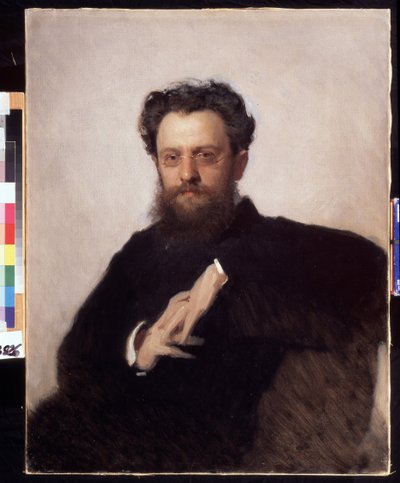 Portret van de kunsthistoricus, professor Adrian Prakhov (1846-1916). door Ivan Nikolaevich Kramskoy