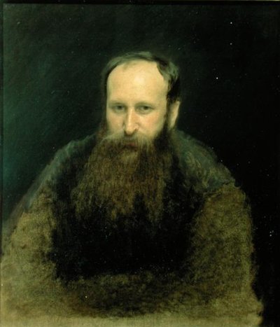 Portret van Vasili Vasilievich Vereshchagin, 1883 door Ivan Nikolaevich Kramskoy