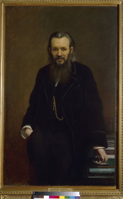 Portret van de uitgever en journalist Aleksei Souvorin (1834-1912) door Ivan Nikolaevich Kramskoy