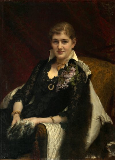 Portret van Y.A. Voeykova door Ivan Nikolaevich Kramskoy
