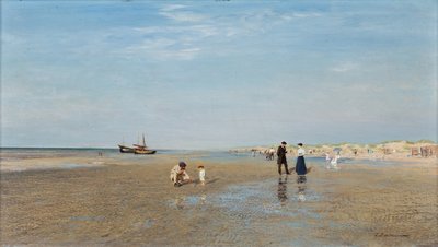 Op het strand door Ivan Pavlovich Pokhitonov