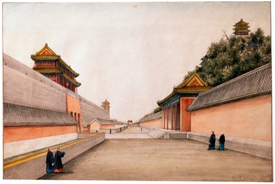 Chinese Schetsen, het Winterpaleis in Beijing, ca. 1804-1806 door Ivan Petrovich Alexandrov