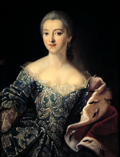 Portret van gravin Ekaterina Lobanov-Rostovsky, 1754 door Ivan Petrovich Argunov