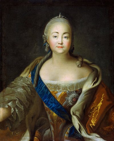 Portret van keizerin Elisabeth 1709-1762 door Ivan Petrovich Argunov