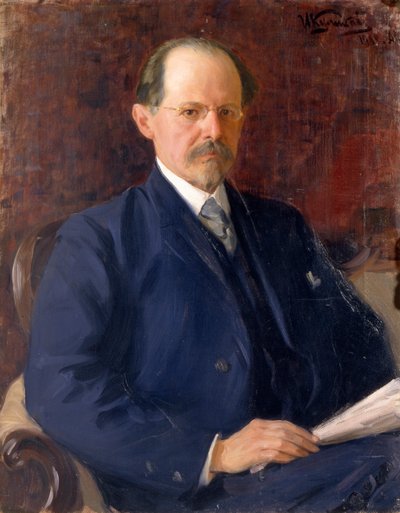 Portret van Sergey Ivanovich Senkov, 1908 door Ivan Semyonovich Kulikov