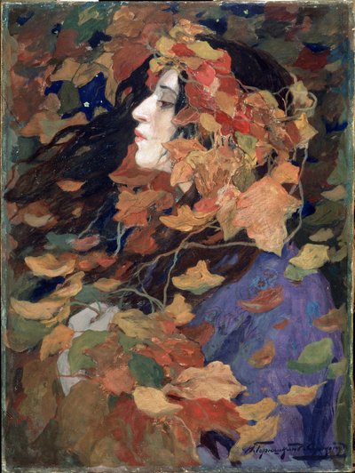 Portret van Vissinskaja door Ivan Silych Goriuschkin-Sorokopudov