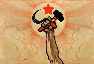 De symbolen van het communisme, 5e verjaardag van de Grote Proletarische Revolutie, 1922 door Ivan Simakov