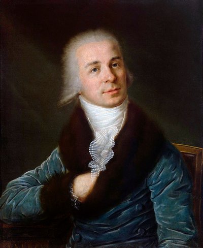 Portret van de Dichter Gavrila R. Derzhavin, 1743-1816, 1790s door Ivan Smirnovsky