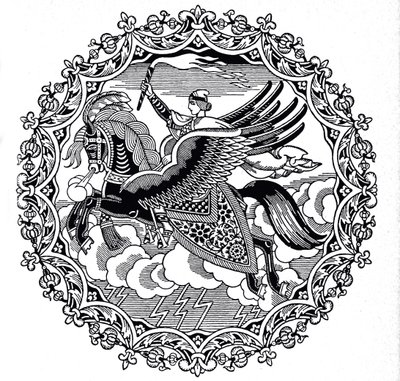 Ilya Muromets, 1934 door Ivan Yakovlevich Bilibin