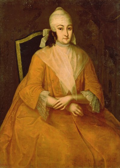 Portret van Anna Leopoldovna door Ivan Yakovlevich Vishnyakov