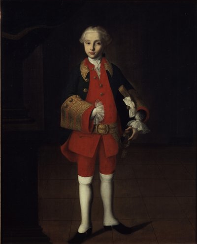 Portret van graaf Wilhelm Georg von Fermor 1749-1828, c. 1750 door Ivan Yakovlevich Vishnyakov