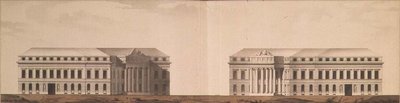 Plan voor het Plein voor de Admiraliteit, c.1770 door Ivan Yegorovich Starov