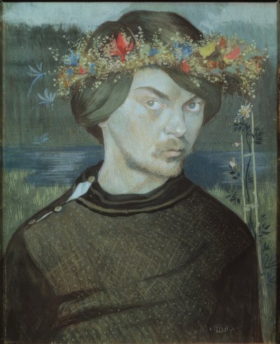 Zelfportret door Ivar Axel Henrik Arosenius
