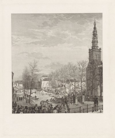 Verwoesting op de Steenschuur na de Leidse buskruitramp, 1807 door Izaak Jansz. de Wit