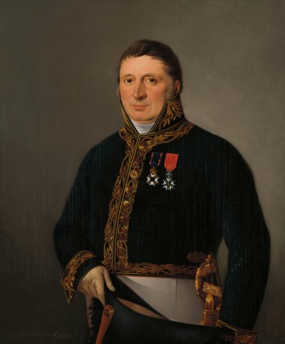 Portret van inspecteur-generaal A.F. Goudriaan door Izaak Schouman