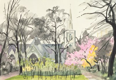 St. Michaels Kerk, Chester Square, Londen, 1982 door Izabella Godlewska de Aranda