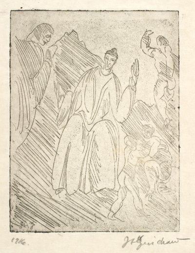 Dante door J.A. Jerichau