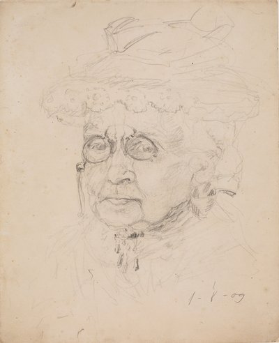Vrouw met Lorgnet door J.A. Jerichau
