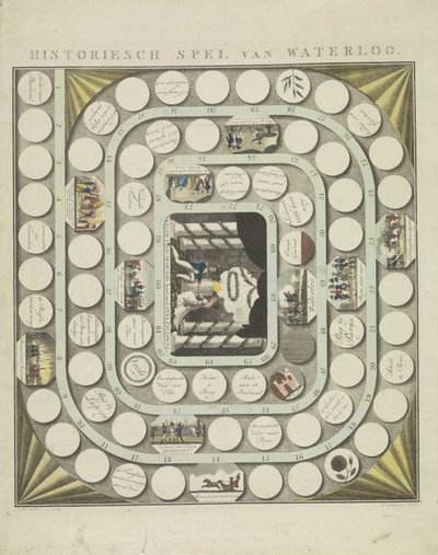 Spel van Waterloo, 1815 door J.B.D. Wibmer