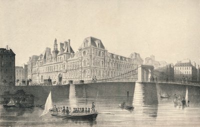 Uitzicht op het Hotel de Ville en de Pont d