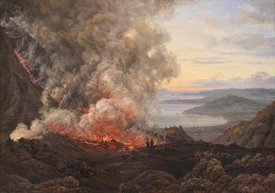 Uitbarsting van de vulkaan Vesuvius door Johan Christian Dahl