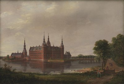 Kasteel Frederiksborg door Johan Christian Dahl