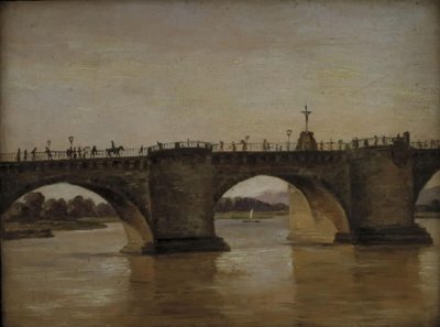 De Augustusbrug in Dresden door Johan Christian Dahl