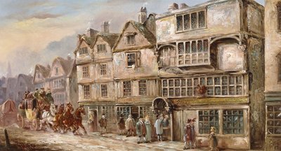 The Cock Tavern, Bishopsgate Street, Londen door J.C. Maggs
