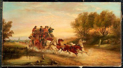 De Oxford naar Londen Postkoets, 1883 door J.C. Maggs
