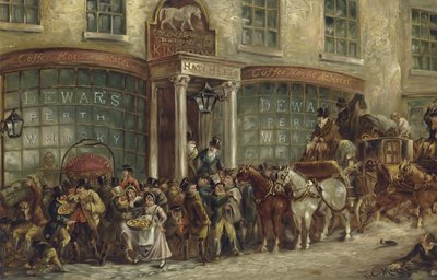 White Horse Cellar Hatchetts, Piccadilly, Londen door J.C. Maggs