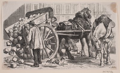 Werkwagen in Parijs door J.C. Nielsen