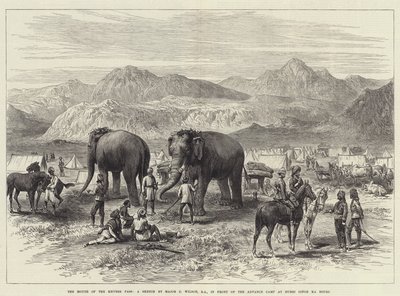 De Mond van de Khyberpas, voor het Vooruitgeschoven Kamp bij Hurri Singh Ka Bourj door J.C. Wilson