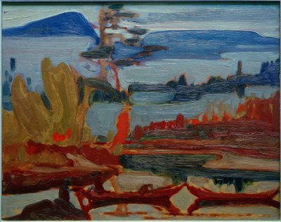 Mistfantasie, Zandrivier door J.E.H. MacDonald