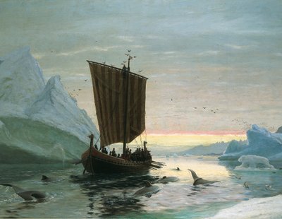Erik de Rode ontdekt Groenland, 1875 door J.E. Carl Rasmussen