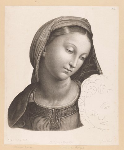 Maria met kind door J.F. Cazenave
