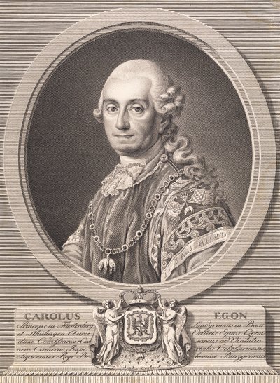 Carl Egon, prins van Fürstenberg door J.F. Clemens