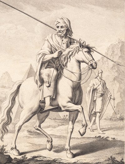 Een Arabier te Paard door J.F. Clemens